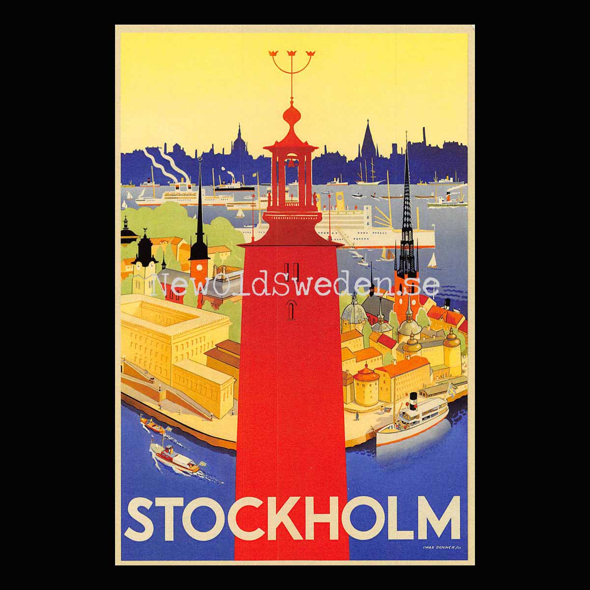 Stockholm - 1936 - Vykort 12 x 18 cm