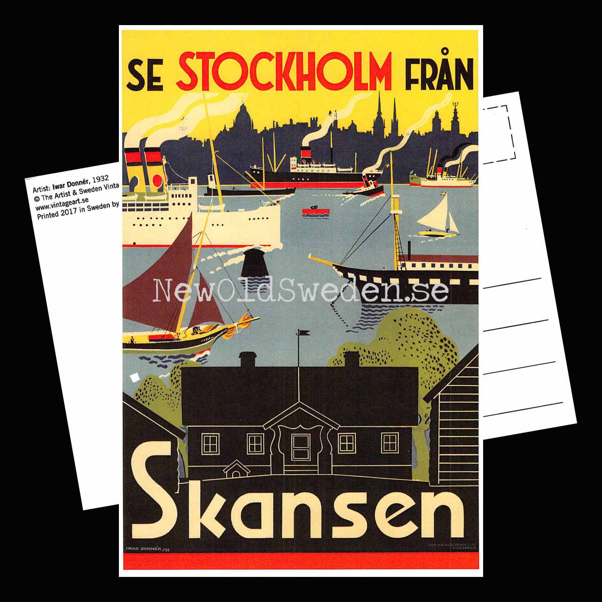 Skansen - 1932 - Vykort 12 x 18 cm - 2