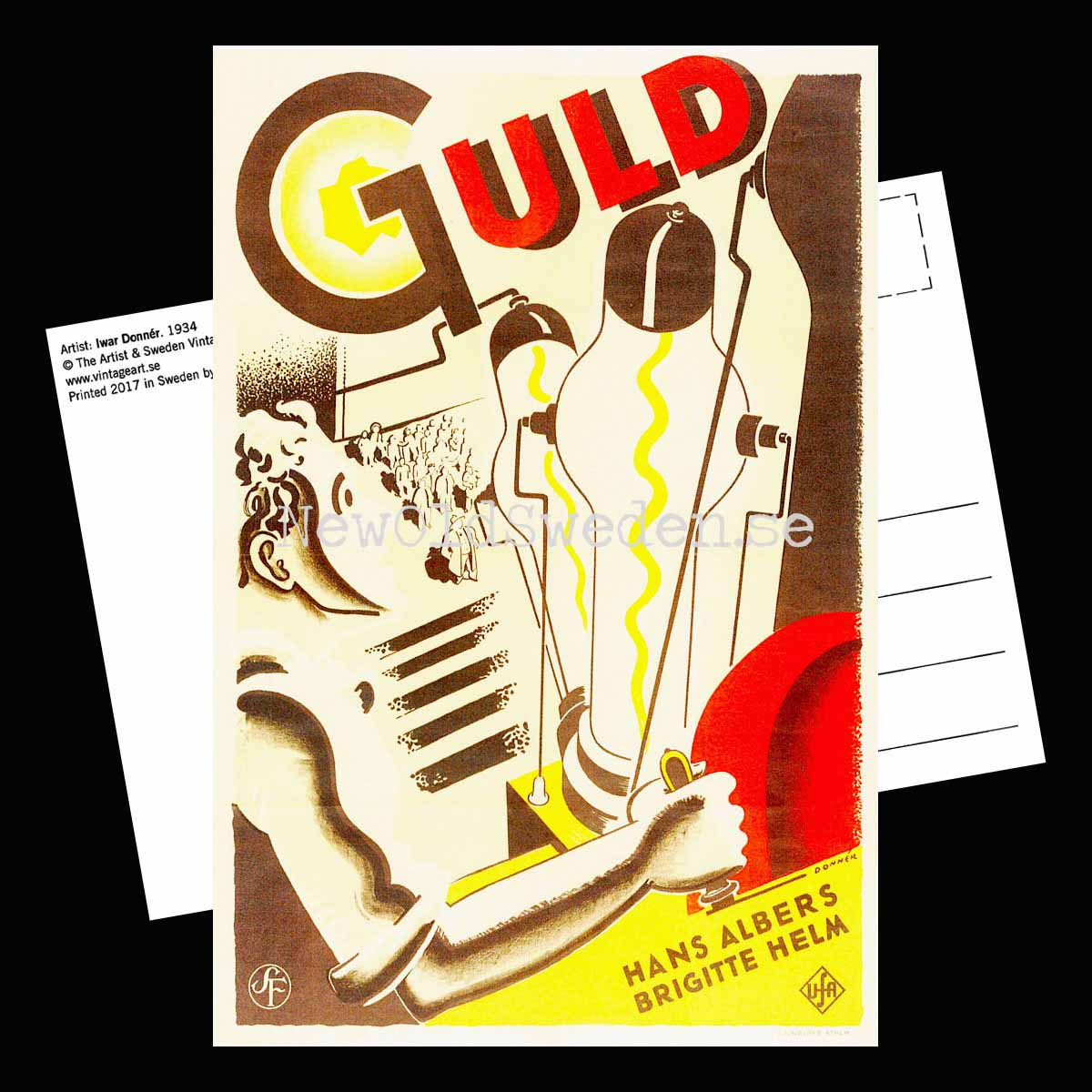 Guld SF - 1936 - Vykort 12 x 18 cm - 2
