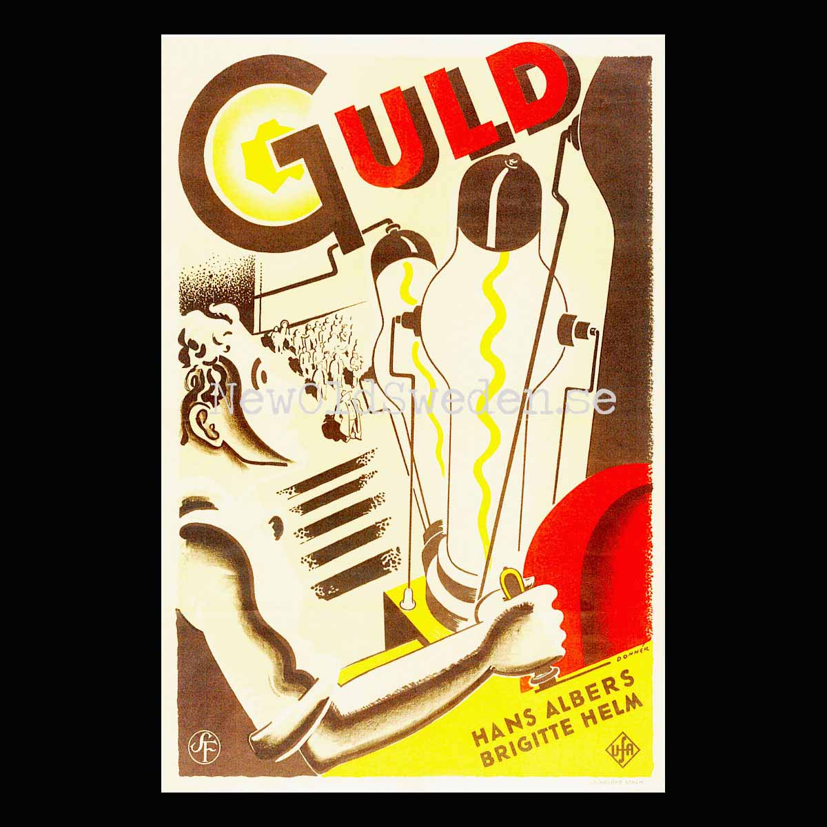 Guld SF - 1936 - Vykort 12 x 18 cm