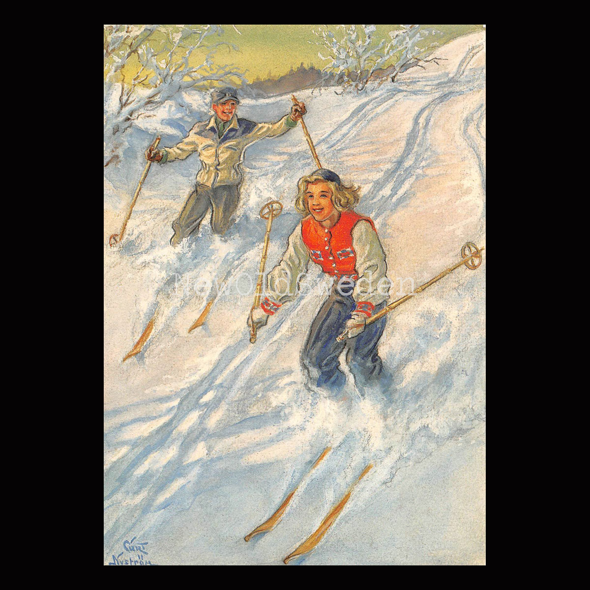 Skidbacken - Curt Nyström - 909