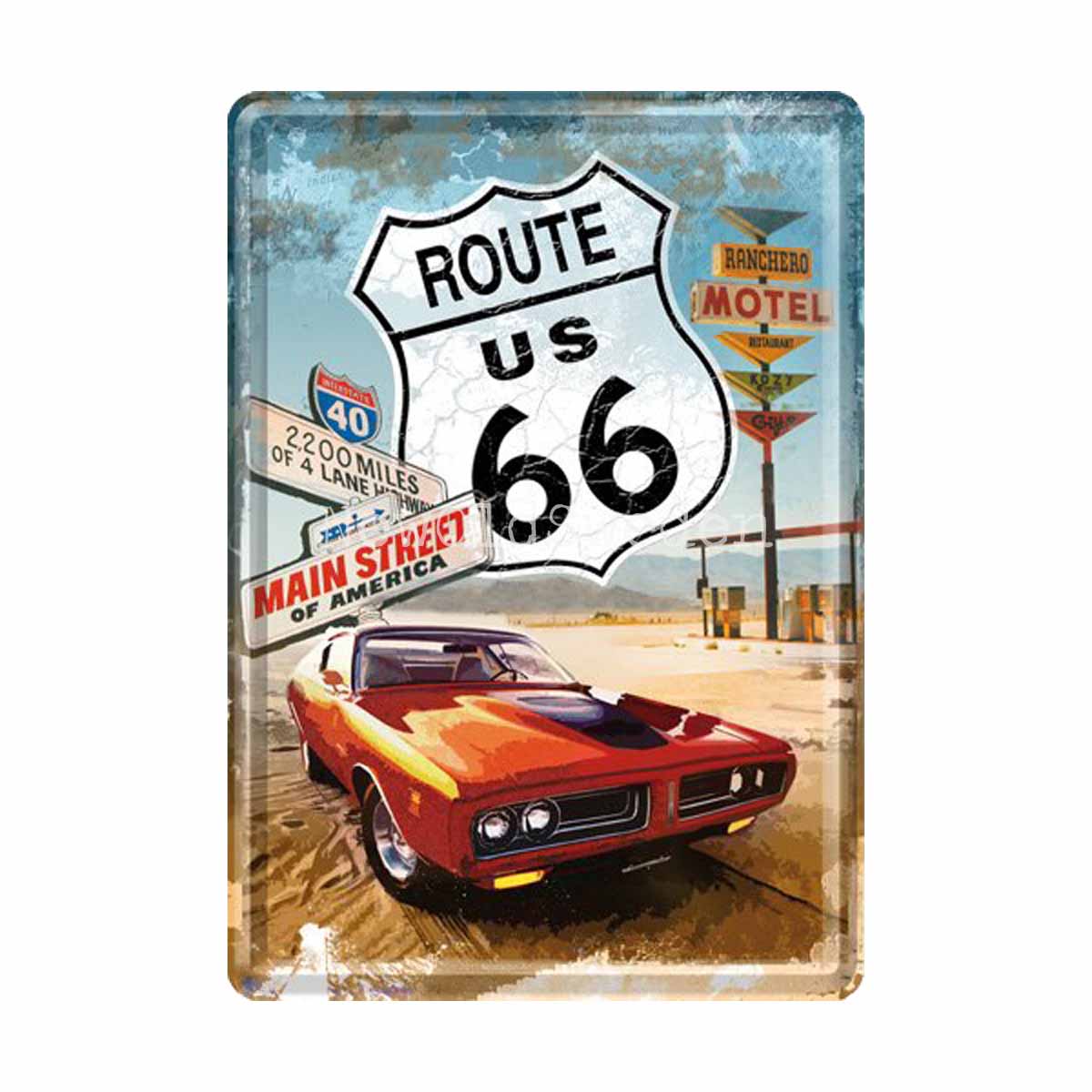 ROUTE 66 - METAL CARD T1 - 3