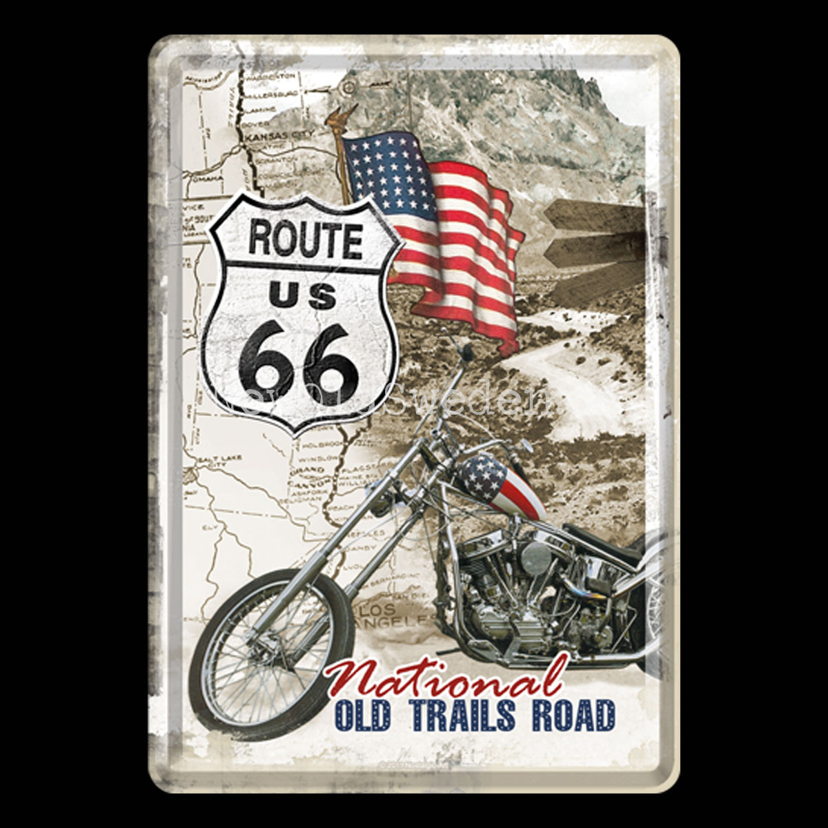 HARLEY-DAVIDSON ROUTE 66 - METAL CARD T1