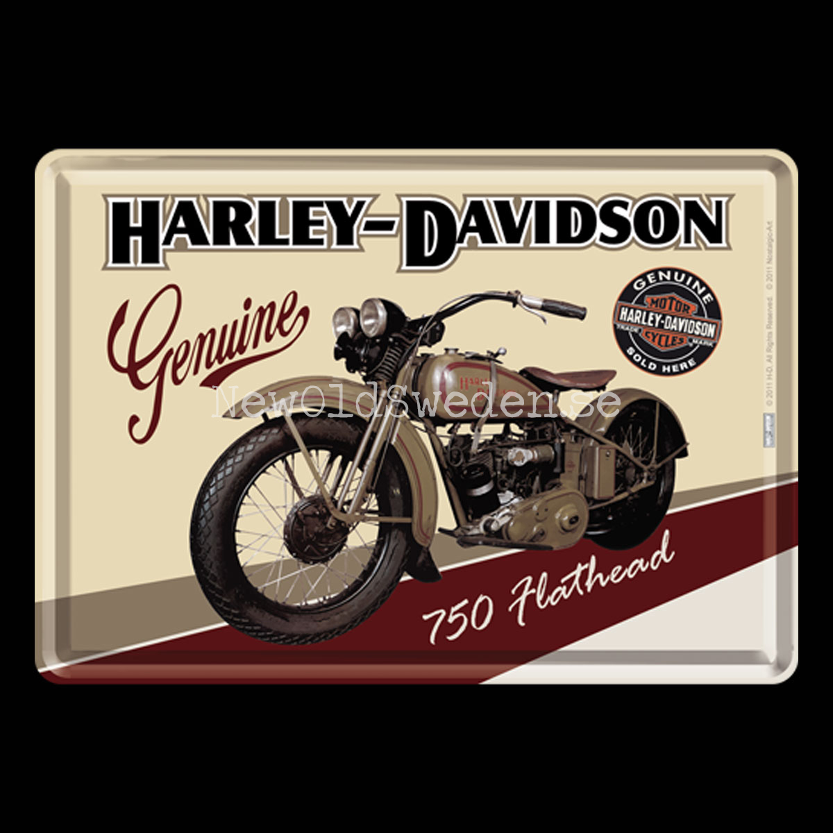 HARLEY-DAVIDSON 750 Hathead - METAL CARD T1