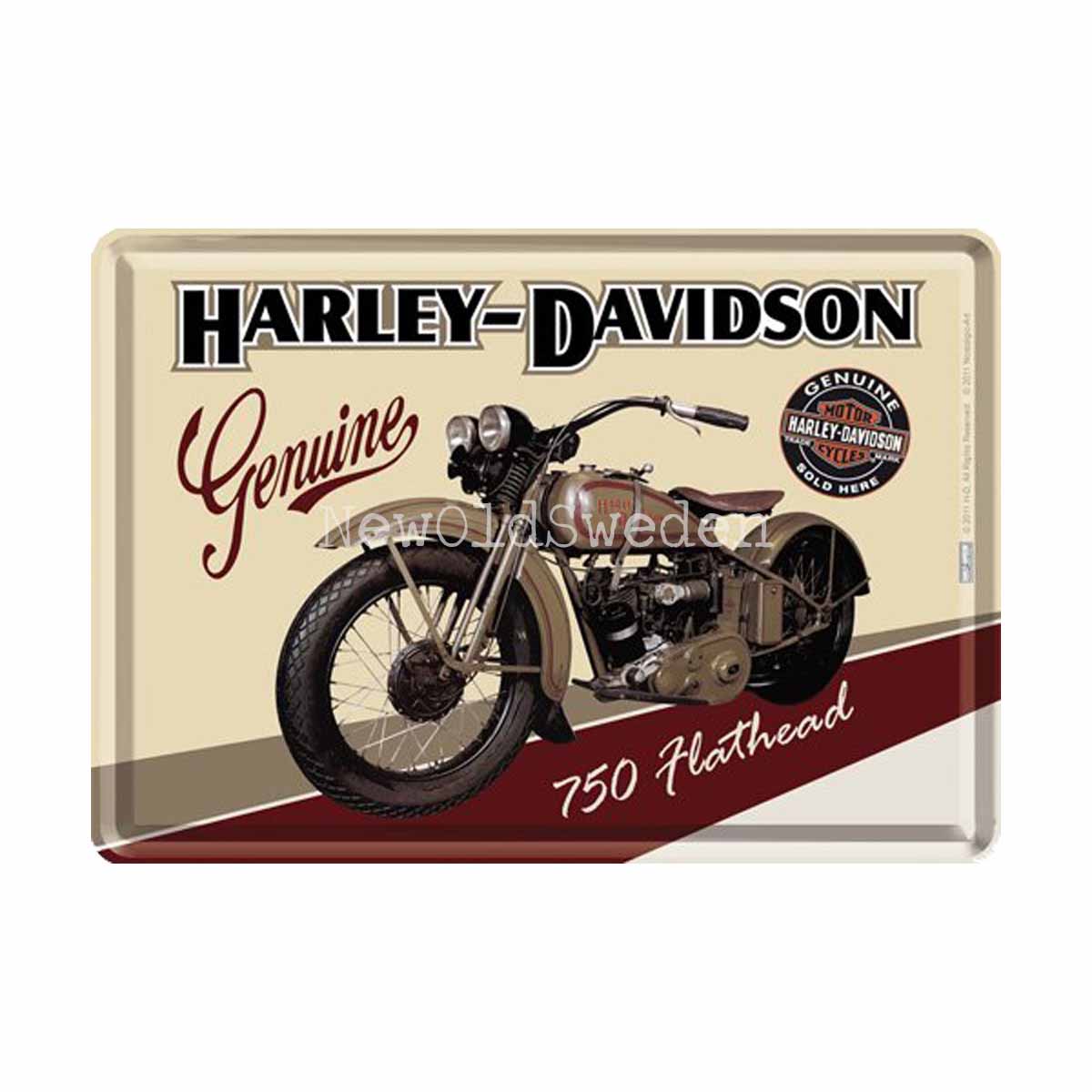 HARLEY-DAVIDSON 750 Hathead - METAL CARD T1 - 2