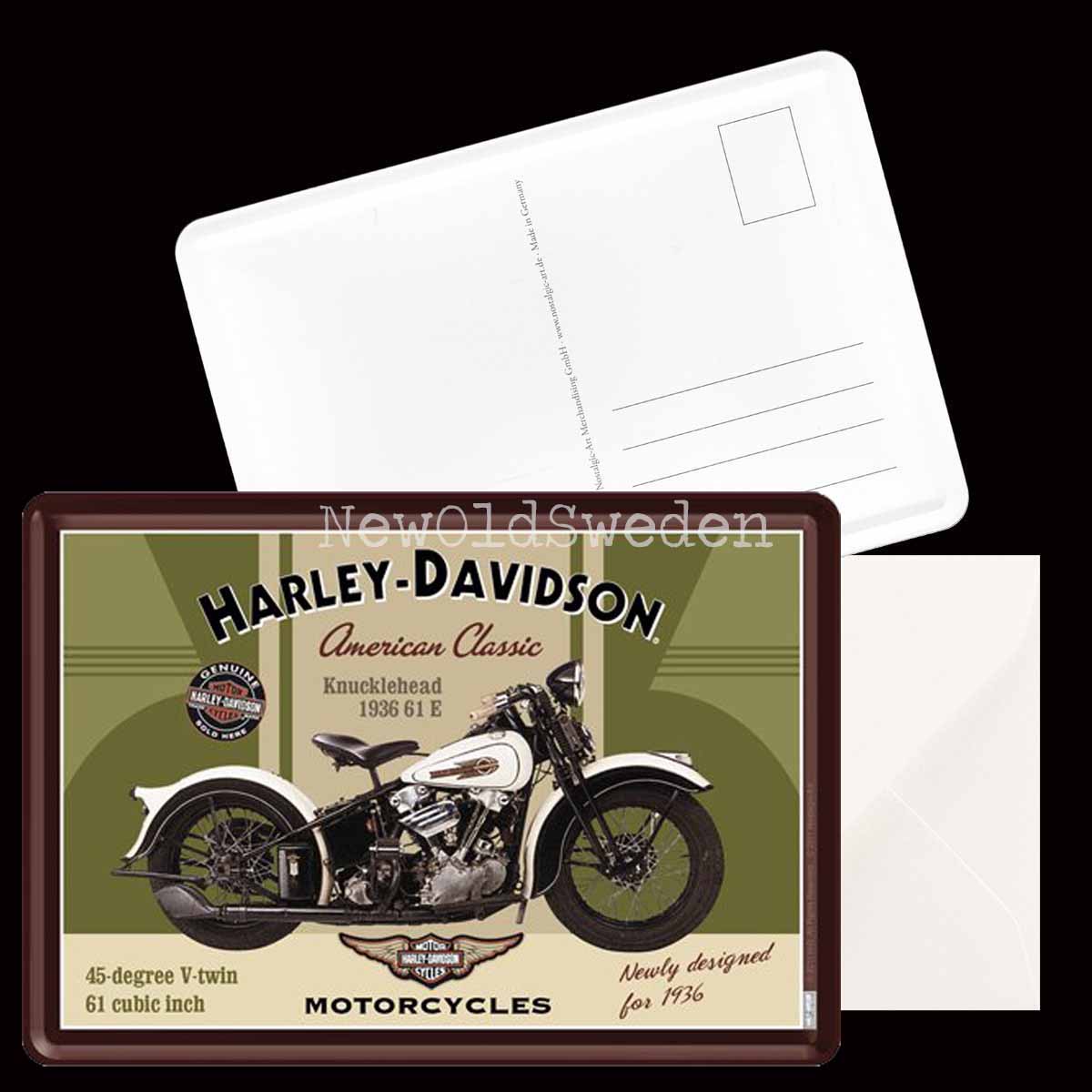 H-D Knucklehead 1936 61 E - METAL CARD T1 - 4