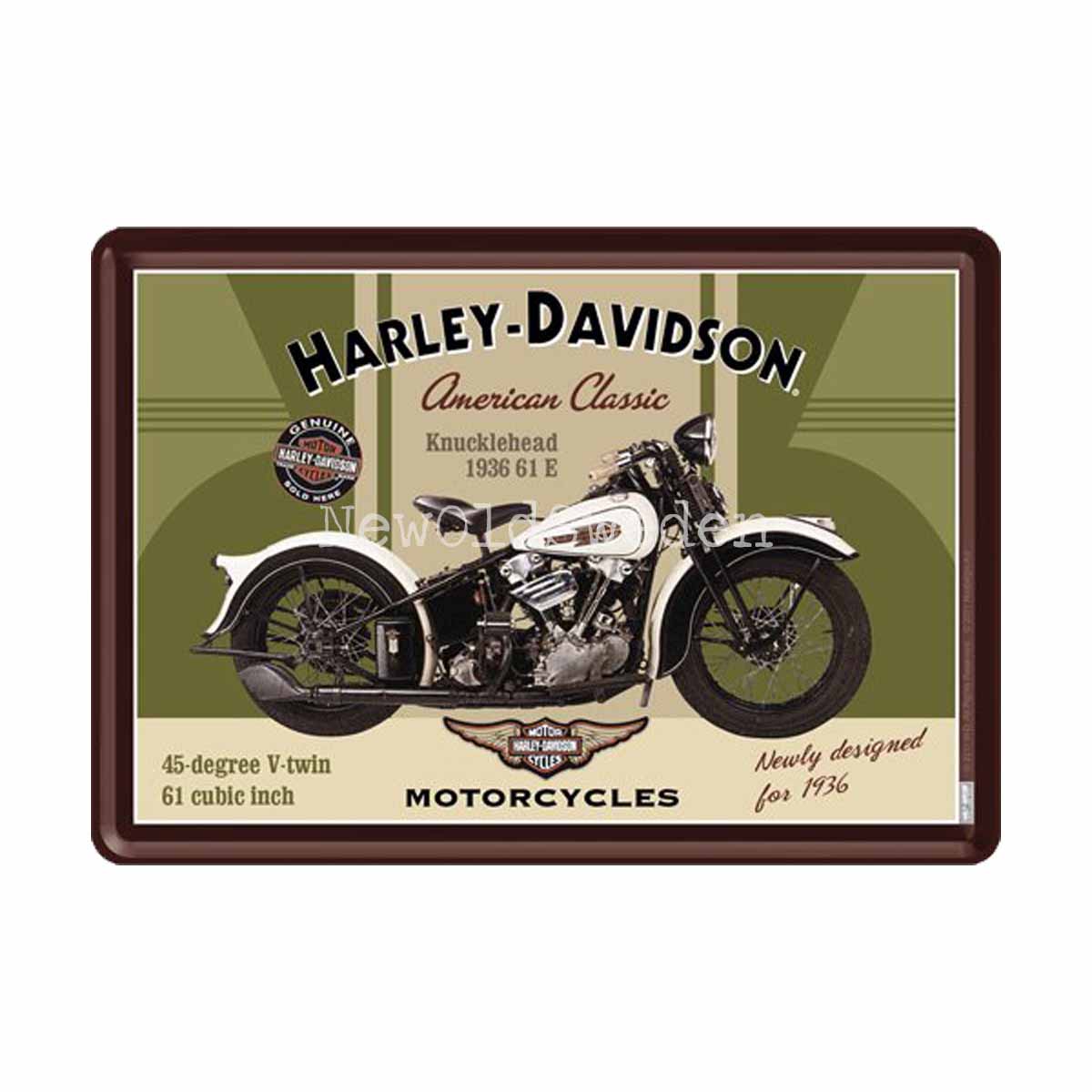 H-D Knucklehead 1936 61 E - METAL CARD T1 - 2