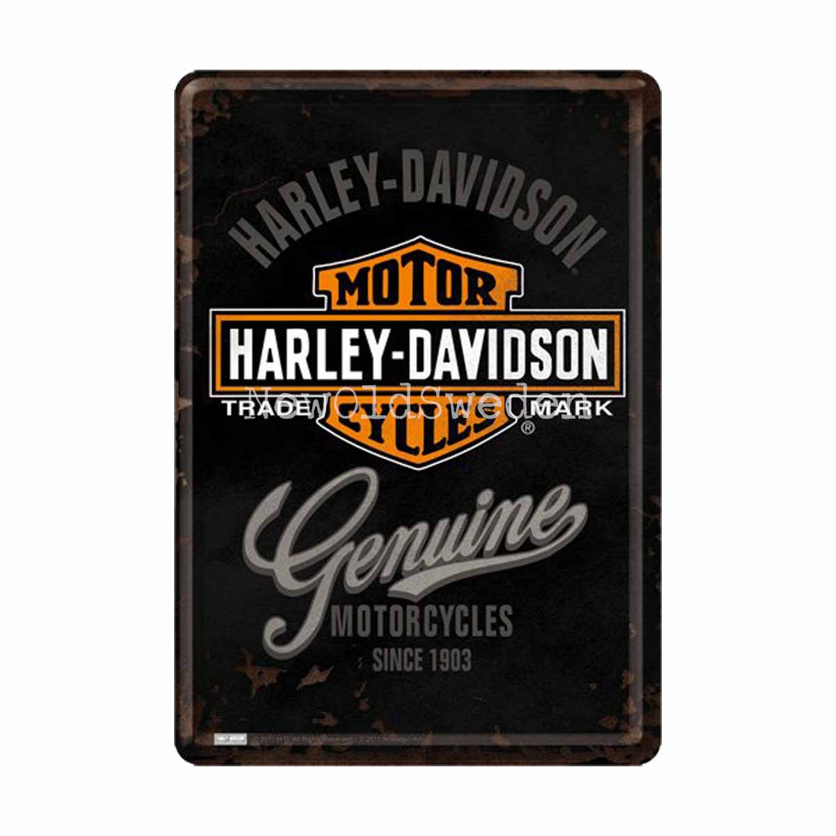 HARLEY-DAVIDSON MOTOR CYCLES - METAL CARD T1 - 2
