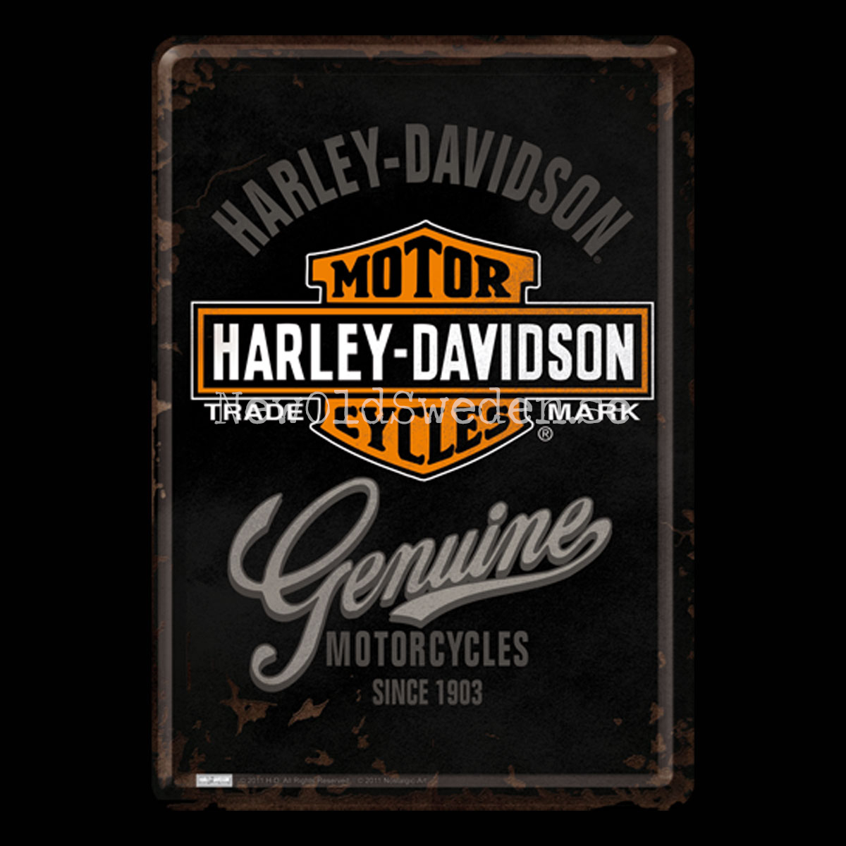 HARLEY-DAVIDSON MOTOR CYCLES - METAL CARD T1