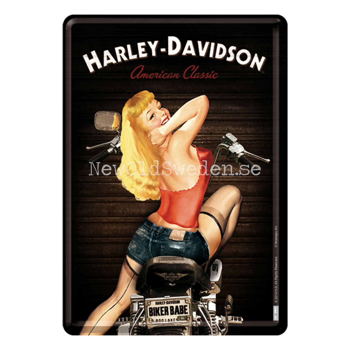 BIKER BABE HARLEY-DAVIDSON - METAL CARD T4 - 3