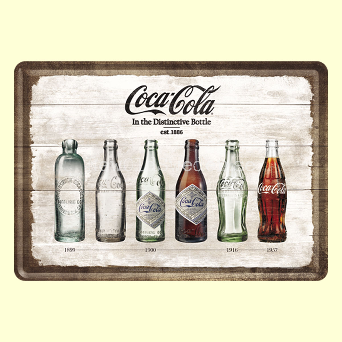 est. 1886 Coca Cola - METAL CARD T4 - 6