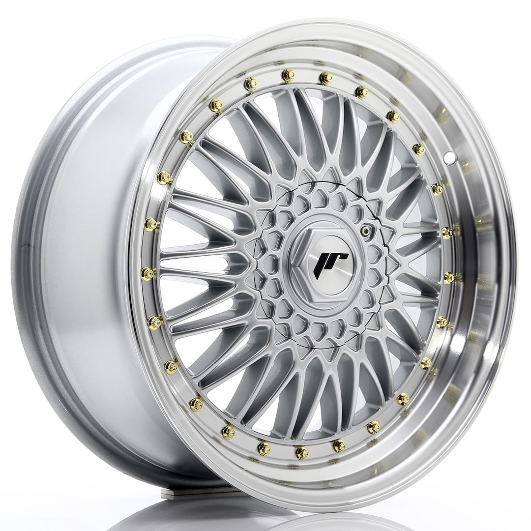 JR Wheels JR9 18x8 ET35 5x108/112 Silver w/ Machined Lip