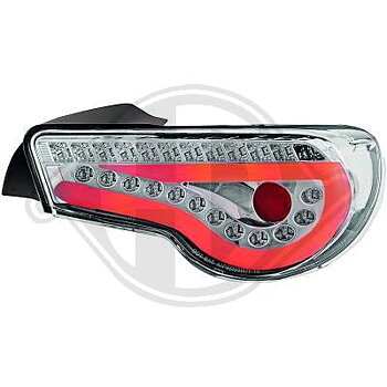 Baklyktor LED klarglas/chrome