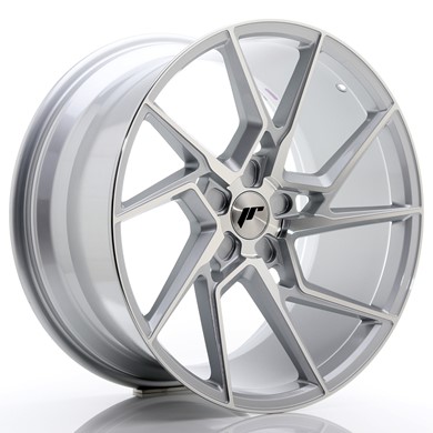 Japan Racing JR33 20x10 ET20-40 Custom Silver Machined Face 