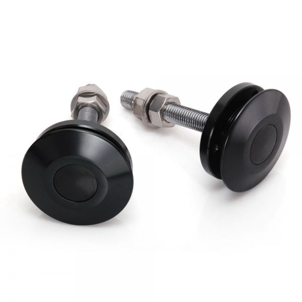 Huvlås Push Clip 63mm 2st - Svarta - 2