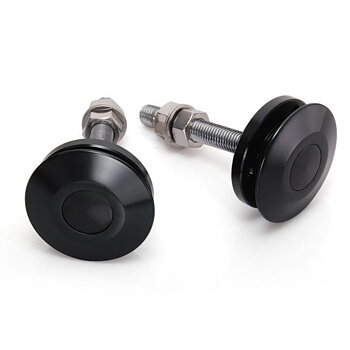 Huvlås Push Clip 63mm 2st - Svarta