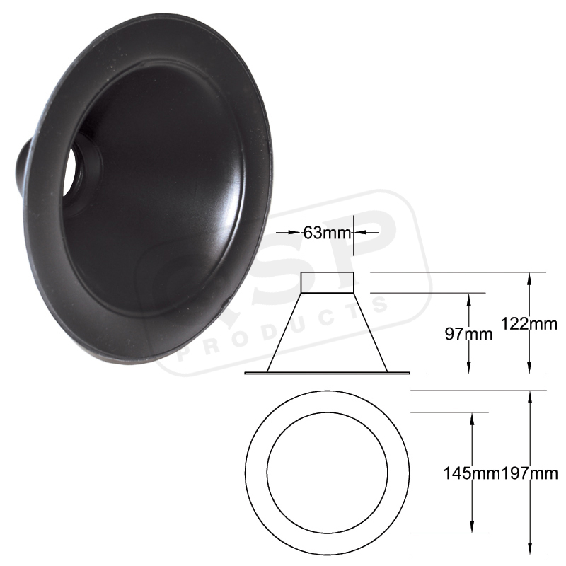 QSP - Inlopp 63mm Rund