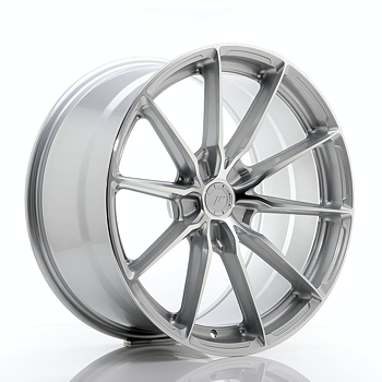 Japan Racing JR37 20x10 ET20-45 Custom Silver Machined Face