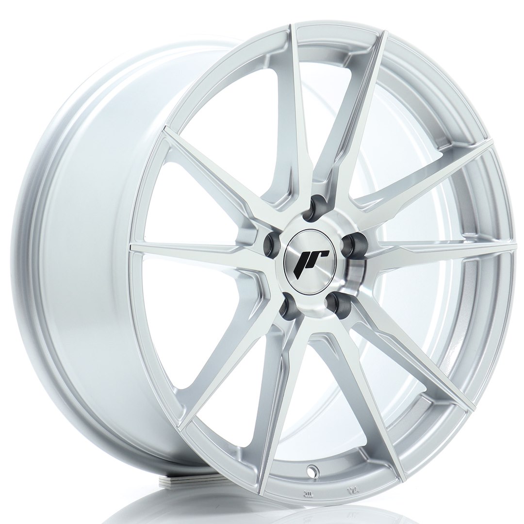 JR Wheels JR21 18x8 ET40 5x112 Silver Machined Face