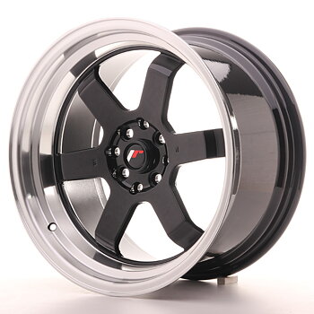 Japan Racing JR12 17x9 ET25 5x112/120 Gloss Black w/Machined Lip