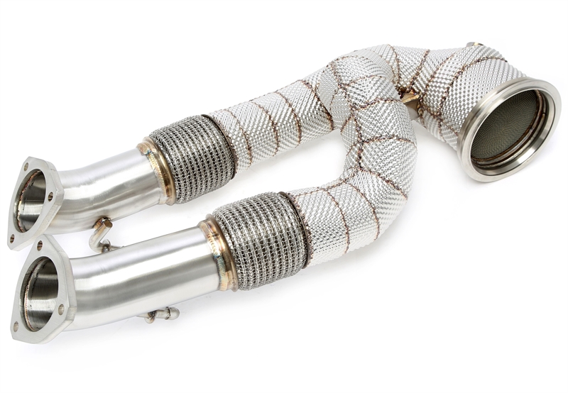 TA Technix downpipe Audi TT RS 8J/RS3 8P/RS Q3 8U – katalysator och värmesköld