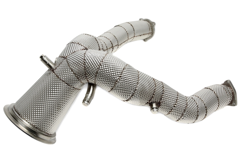 TA Technix downpipe Audi A6 C8/A7 4KA 55 TFSI – utan katalysator med värmesköld