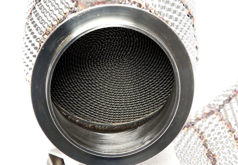 TA Technix downpipe BMW X3 M F97/X4 M F98 S58 – katalysator och värmesköld