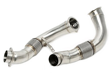 TA Technix downpipe BMW 760i G70/X5/X6/X7 M60i S68 – utan katalysator med flexrör