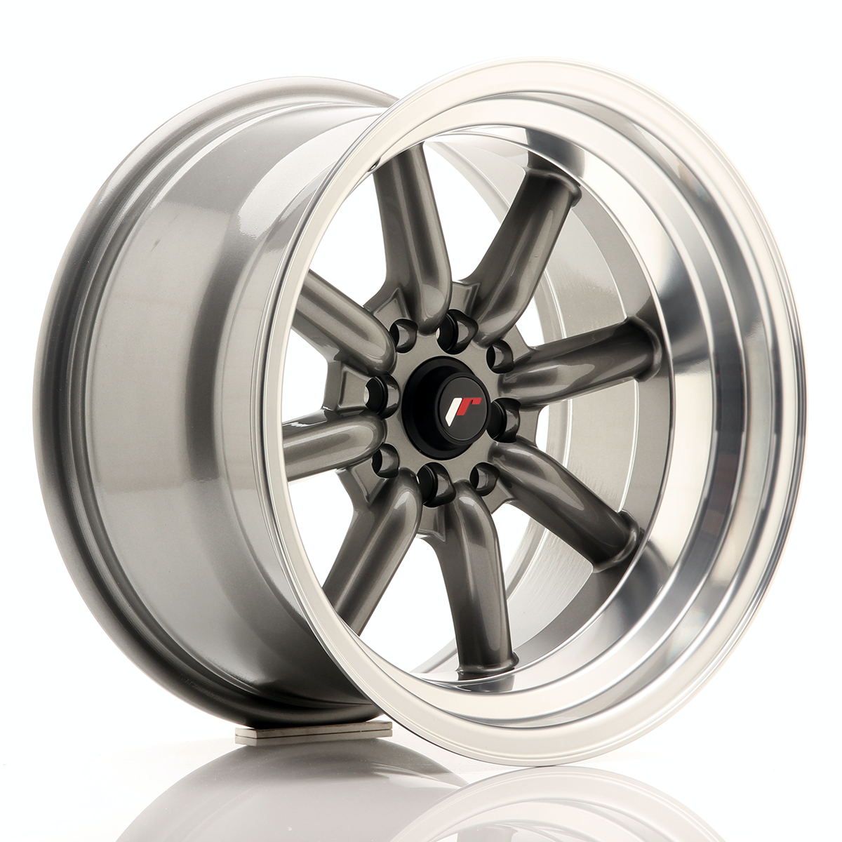 Japan Racing JR19 16x9 ET-15 4x100/114,3 Gun Metal w/Machined Lip