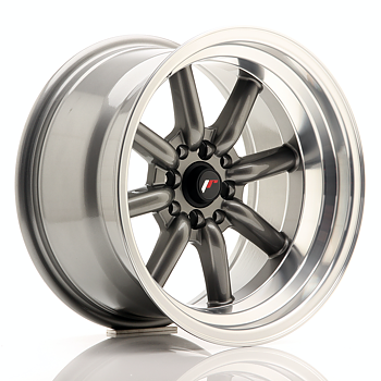 Japan Racing JR19 16x9 ET-15 4x100/114,3 Gun Metal w/Machined Lip