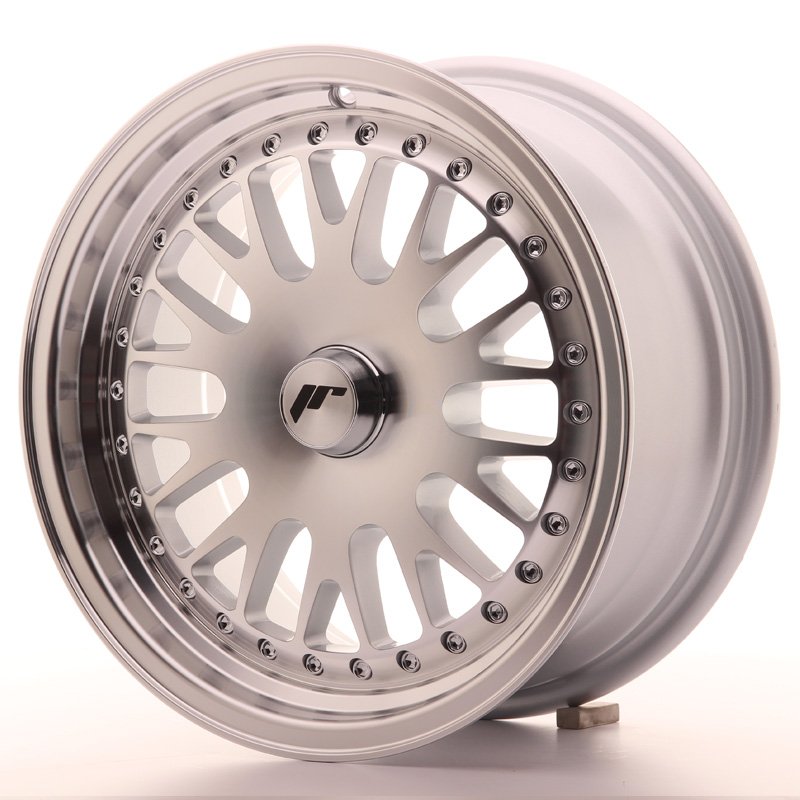 Japan Racing JR10 15x7 ET30 Custom Silver Machined Face
