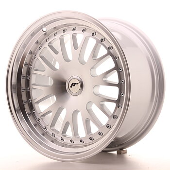 Japan Racing JR10 17x9 ET25-30 Custom Silver Machined Face