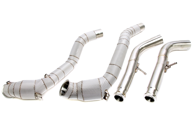 TA Technix downpipe Mercedes G500/G63 W463A – katalysator och värmesköld - 2