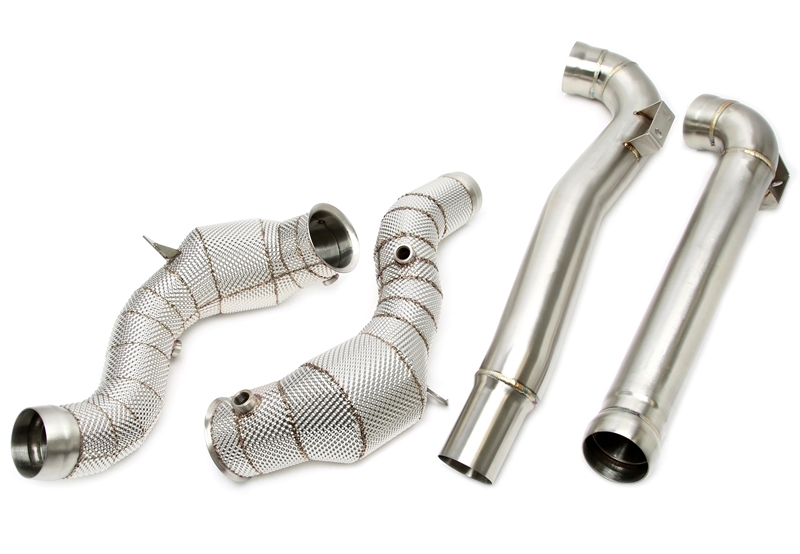 TA Technix downpipe Mercedes-AMG GT C190/R190 M178 – katalysator och värmesköld - 2