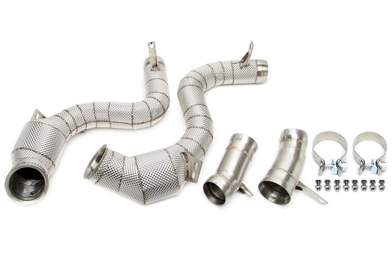 TA Technix downpipe Mercedes-AMG S63 W222 M177 – katalysator och värmesköld