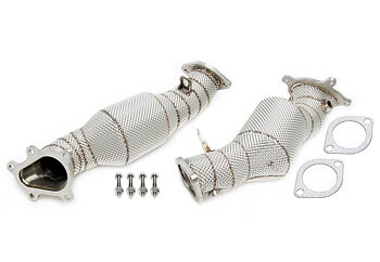 TA Technix downpipe Nissan GT-R R35 – katalysator och värmesköld