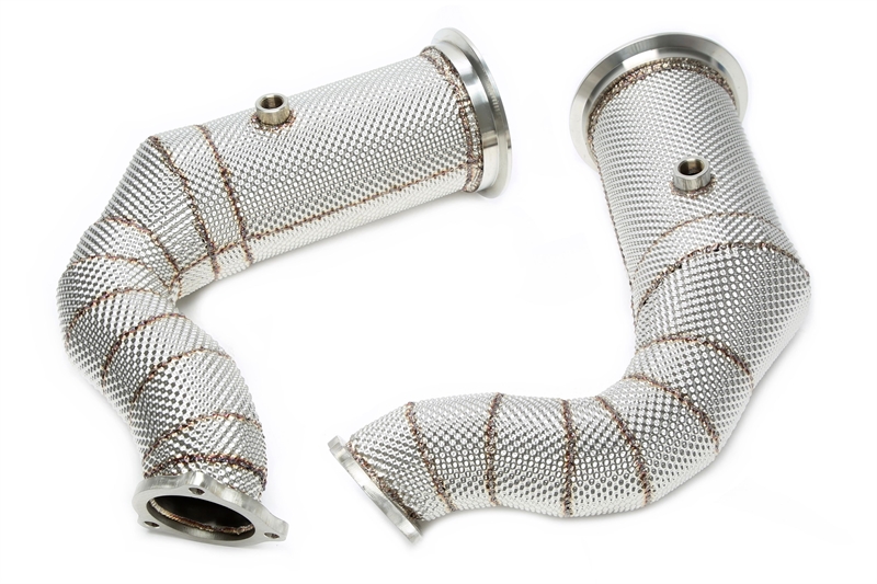 TA Technix downpipe Porsche Cayenne Turbo 9YA – 200-cells katalysator och värmesköld - 2
