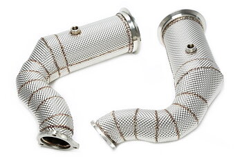TA Technix downpipe Porsche Cayenne Turbo 9YA – 200-cells katalysator och värmesköld