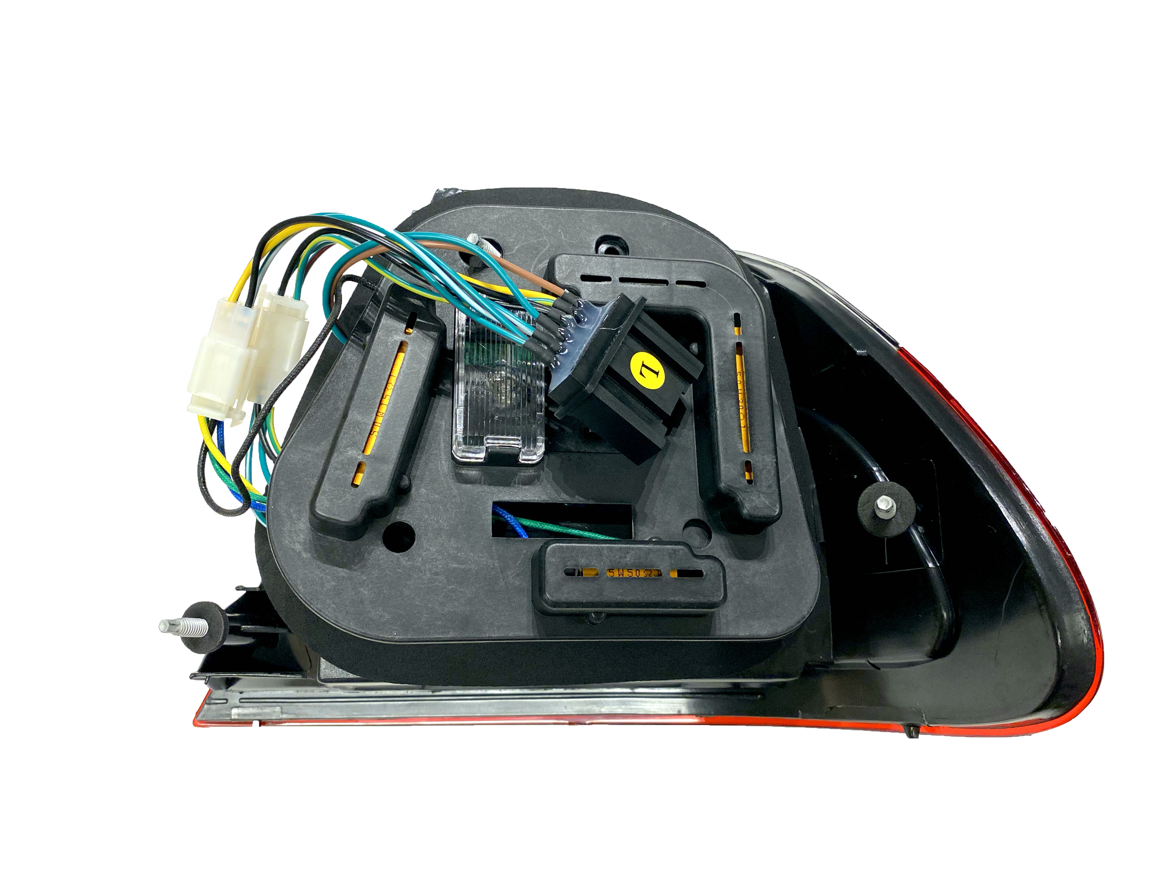 Baklyktor Klarglas Röd/svarta LED  BMW E46 Coupe 99-03 - 2