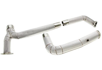 TA Technix downpipe Porsche 718 Boxster/Cayman 982 – värmesköld, utan katalysator