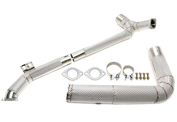 TA Technix downpipe Porsche 718 Boxster/Cayman 982 – värmesköld, utan katalysator