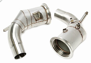 TA Technix downpipe Porsche 911 Carrera 992 3.0 Biturbo – katalysator och värmesköld
