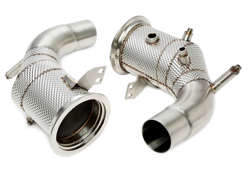 TA Technix downpipe Porsche 911 Carrera 992 3.0 Biturbo – katalysator och värmesköld - 2