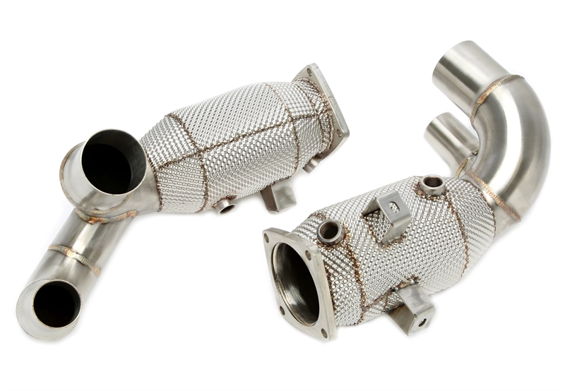 TA Technix downpipe Porsche 911 Carrera/S 991.2 – katalysator och värmesköld - 2