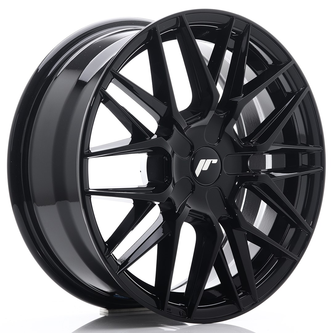 JR Wheels JR28 17x7 ET20-45 BLANK Gloss Black