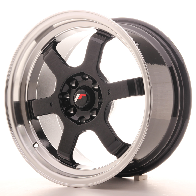 Japan Racing JR12 16x8 ET15 4x100/114,3 Gloss Black w/Machined Lip