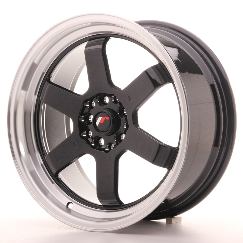 Japan Racing JR12 17x8 ET35 5x112/120 Gloss Black w/Machined Lip