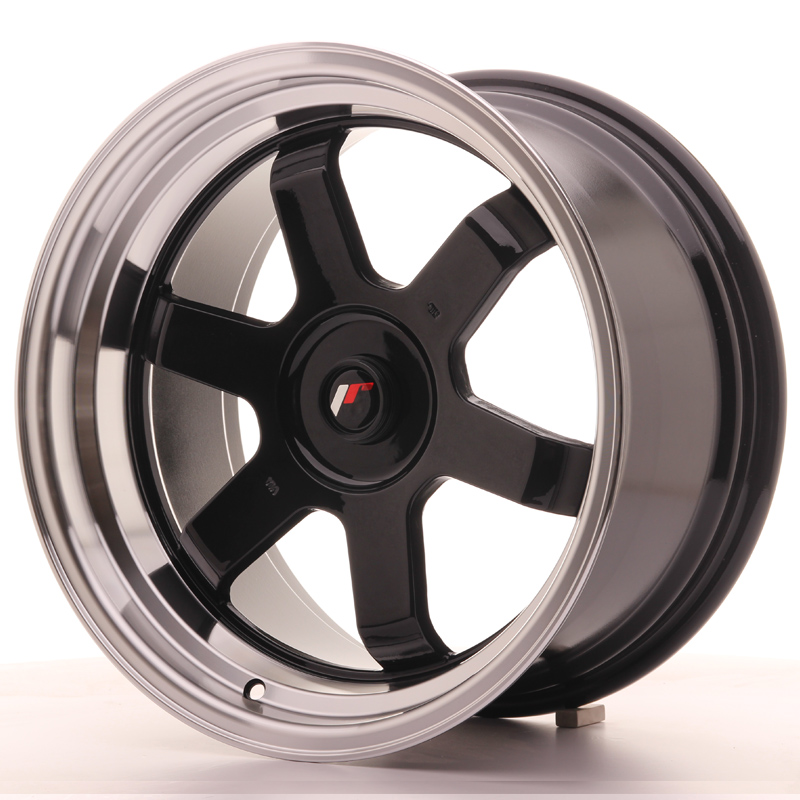 Japan Racing JR12 17x9 ET25 Custom Gloss Black w/Machined Lip