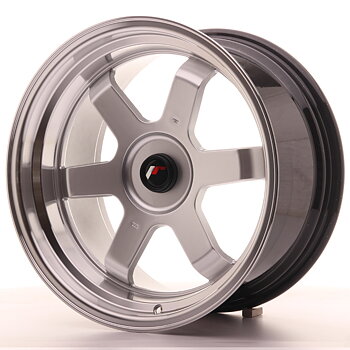 Japan Racing JR12 17x9 ET25 Custom Hyper Silver w/Machined Lip