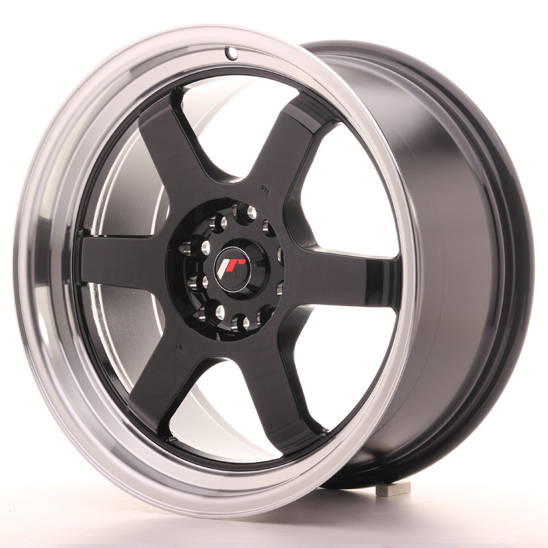 Japan Racing JR12 18x9 ET25 5x114,3/120 Gloss Black w/Machined Lip